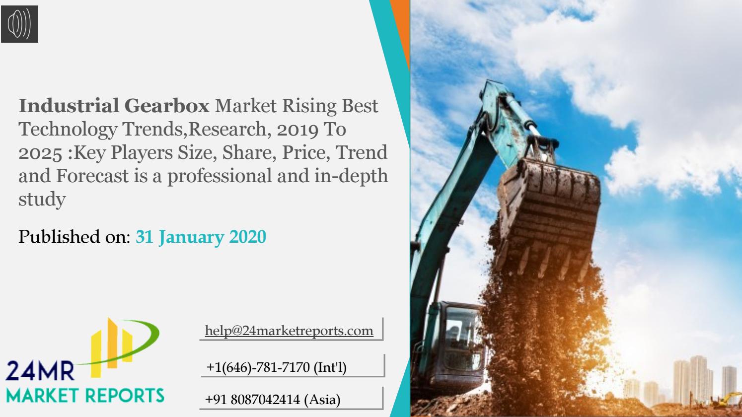 Global Industrial Gearbox Market Report 2019 Market Size, Share