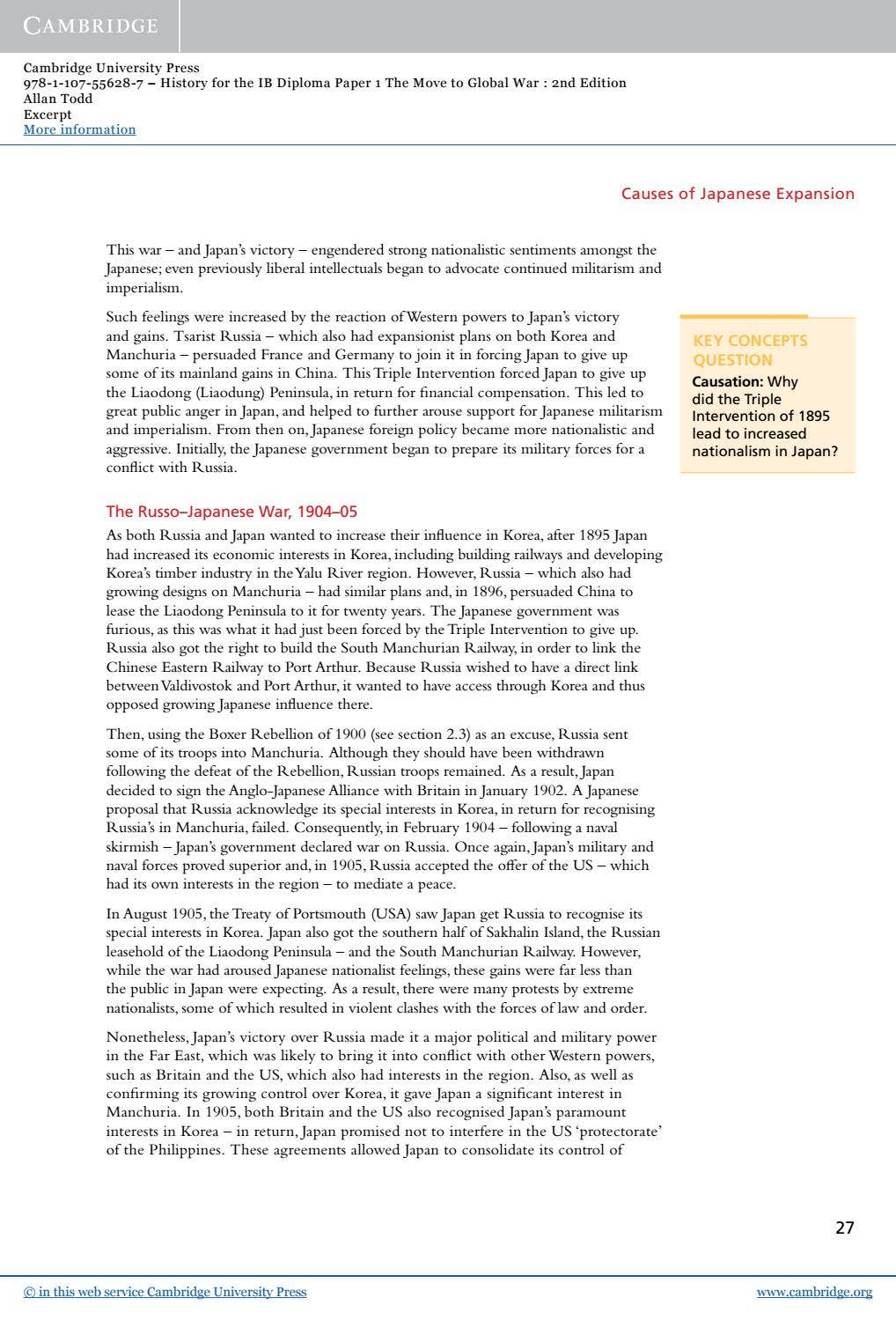 History for the IB Diploma: Paper 1: The Move to Global War by ...