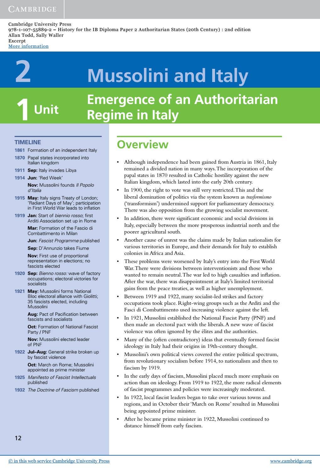 History for the IB Diploma: Paper 2: Authoritarian States