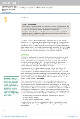 History for the IB Diploma: Paper 2: Causes and Effects of 20th Century ...