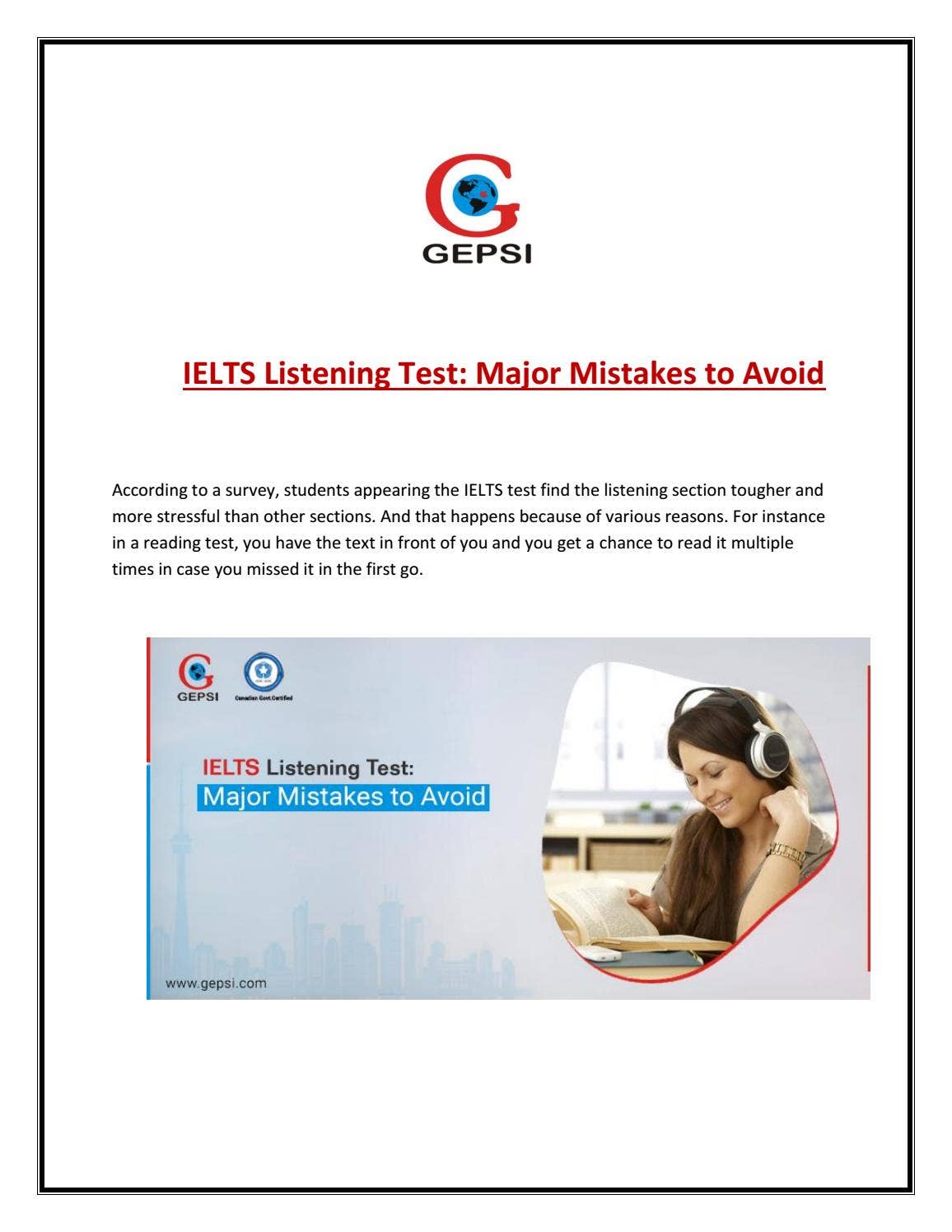 Useful Tips to Ace the IELTS Listening Test by studentvisa - Issuu