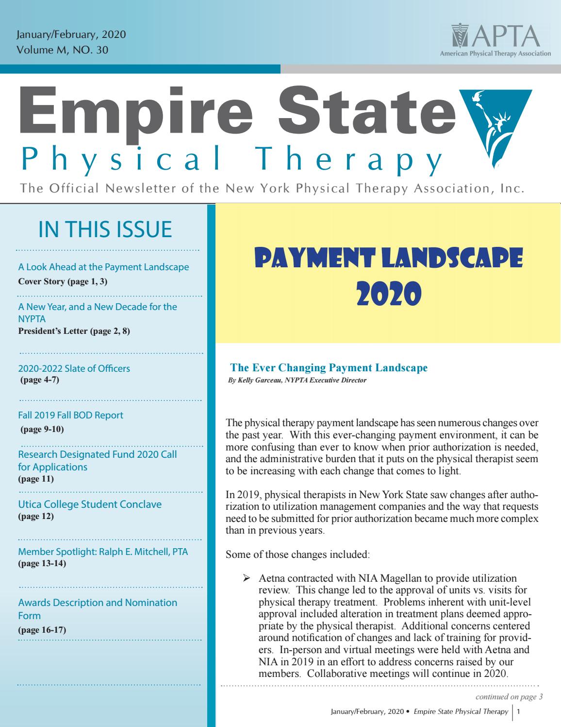 2020 January/February NYPTA Newsletter by APTA New York Issuu