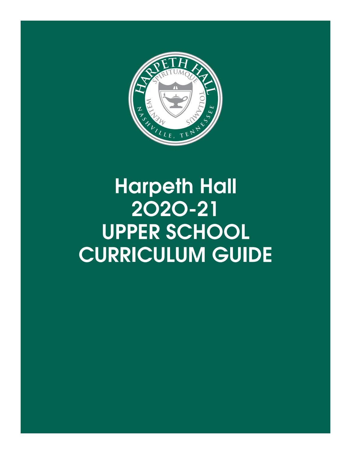 Upper School Curriculum Guide 2020-2021 by Harpeth Hall Communications ...