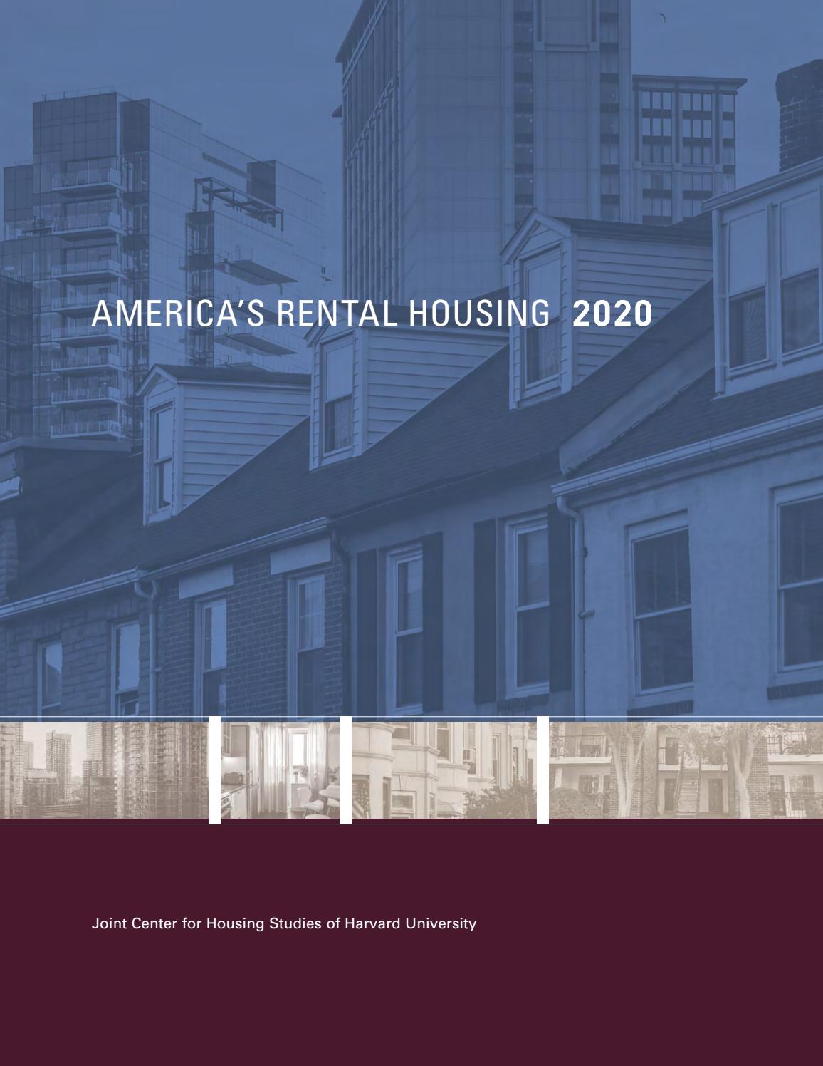 Harvard Joint Center for Housing Studies on Rental Housing in America