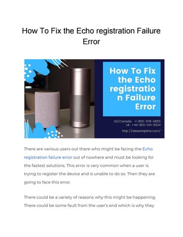 amazon echo registration