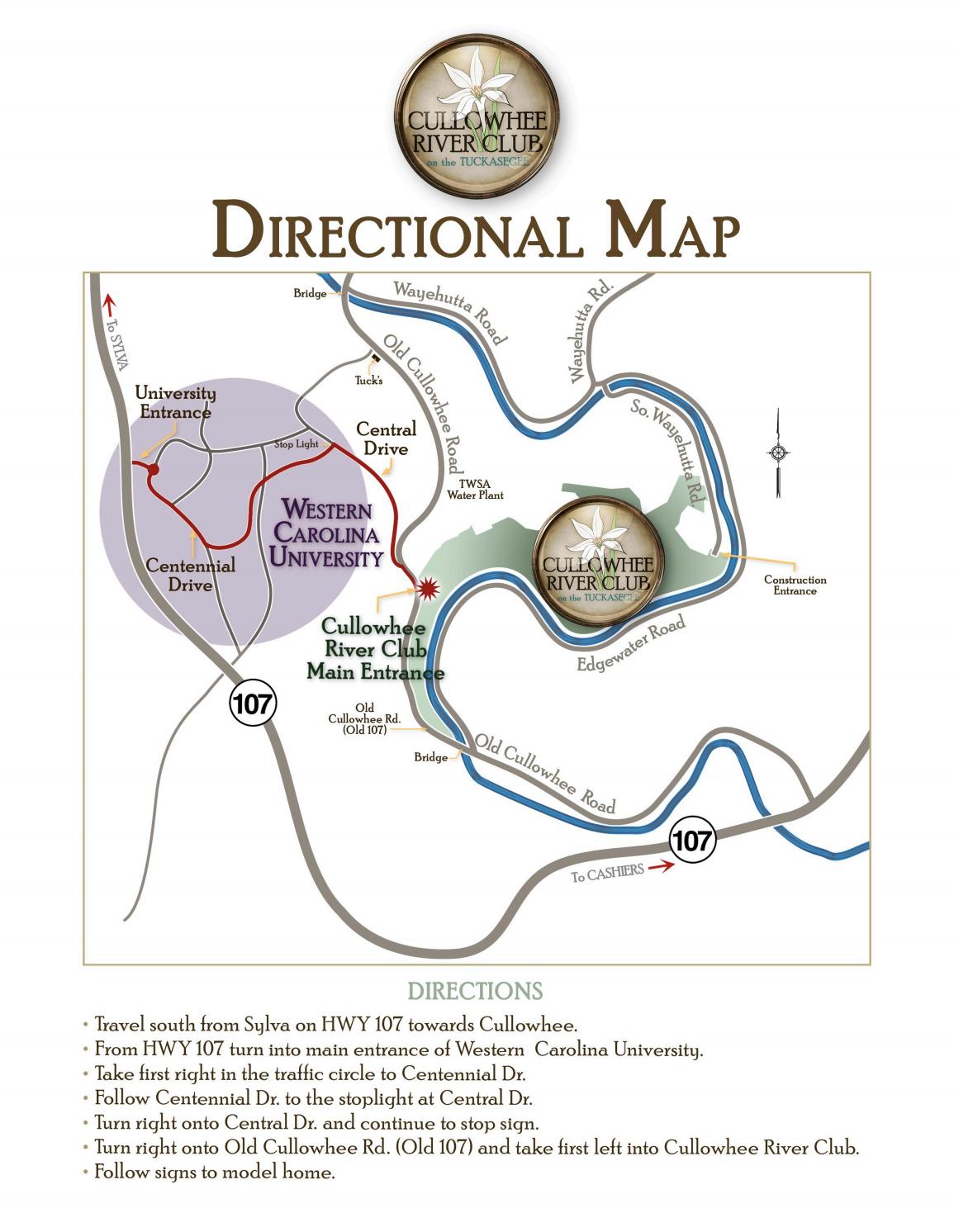 Cullowhee River Club Location Map by Luxury Residences International