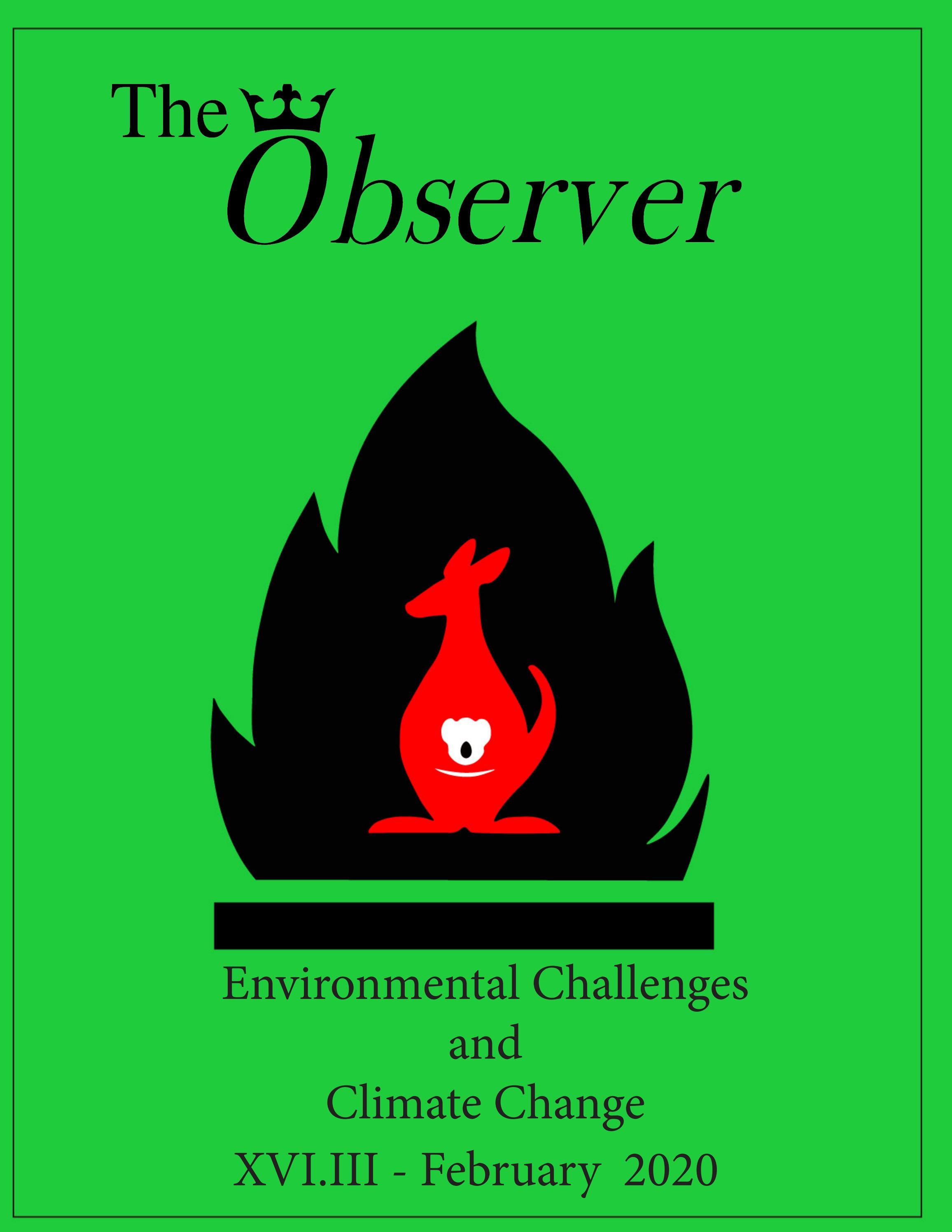 The Observer XVI.III - Environmental Challenges and Climate Change by ...