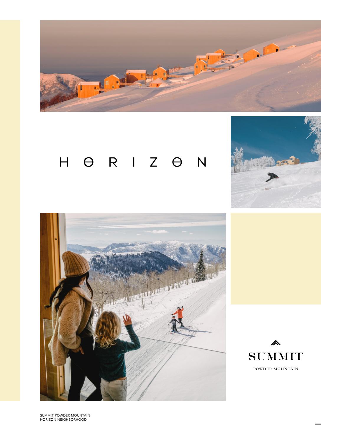 Horizon Neighborhood at Summit Powder Mountain by powdermountain Issuu