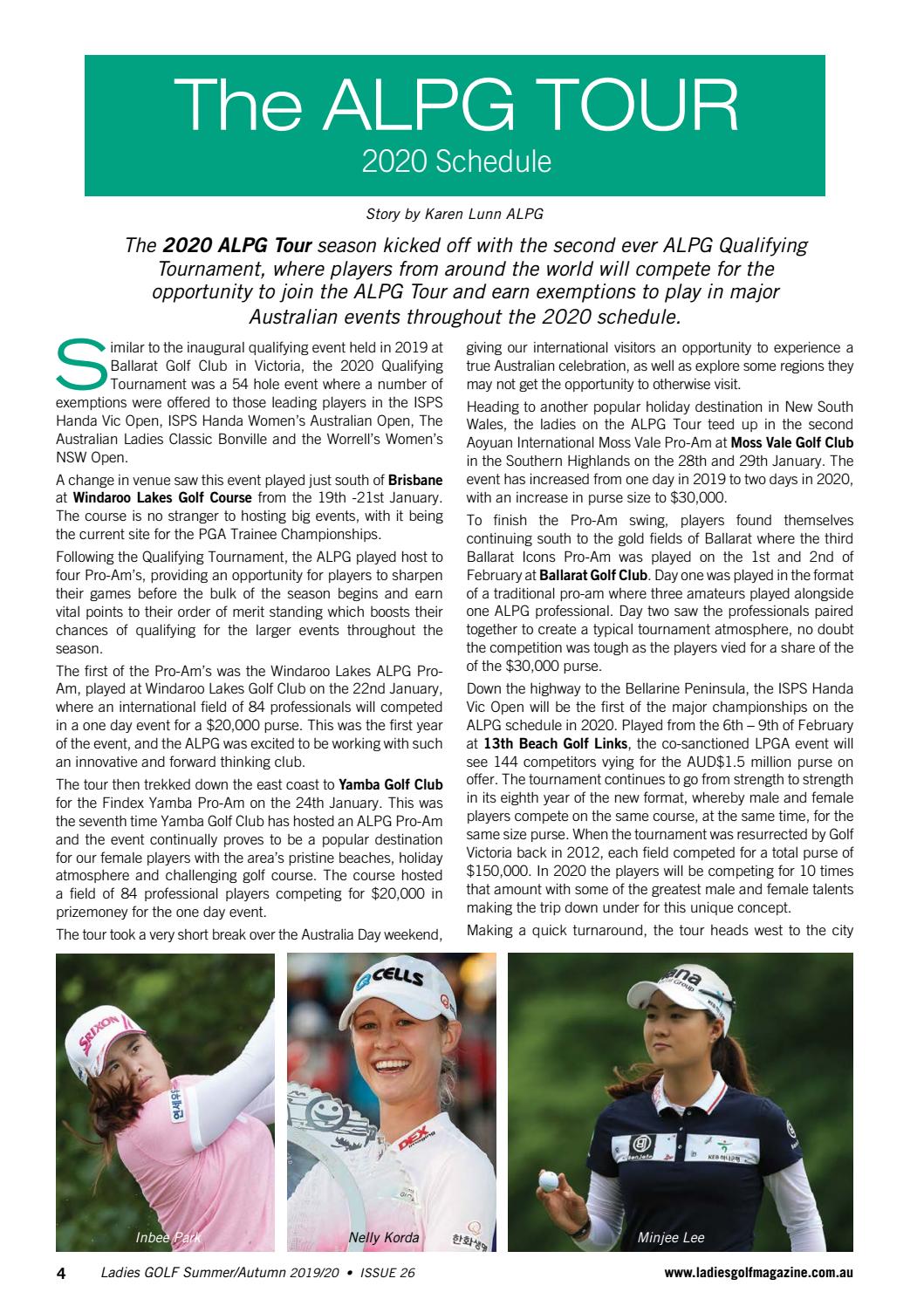 Ladies GOLF Magazine Summer/Autumn 2019/2020 Issue 26 by Cathryn