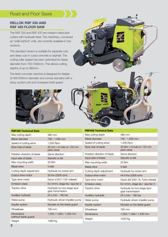 Traxx Road and Floor Saws - 家具目录 Section 第 2 页