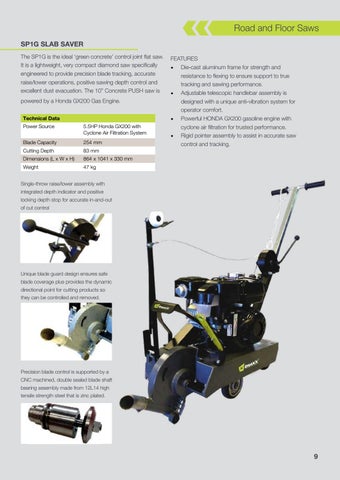 Traxx Road and Floor Saws - 家具目录 Section 第 9 页
