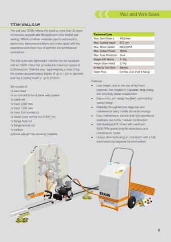 Traxx Wall and Wire Saws - 家具目录 Section 第 3 页