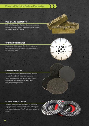 Traxx Tools for Surface Preparation - 家具目录 Section 第 14 页