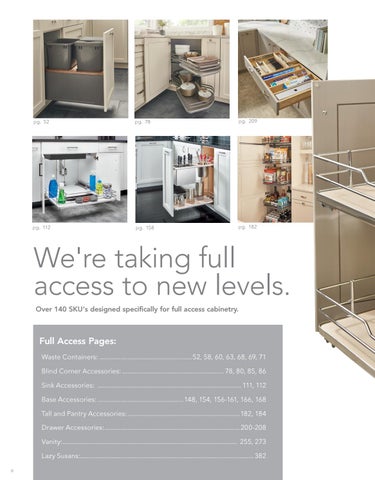 Rev-A-Shelf 灯饰目录 · 简介 - 20/21 Specification 指南 第 6 页