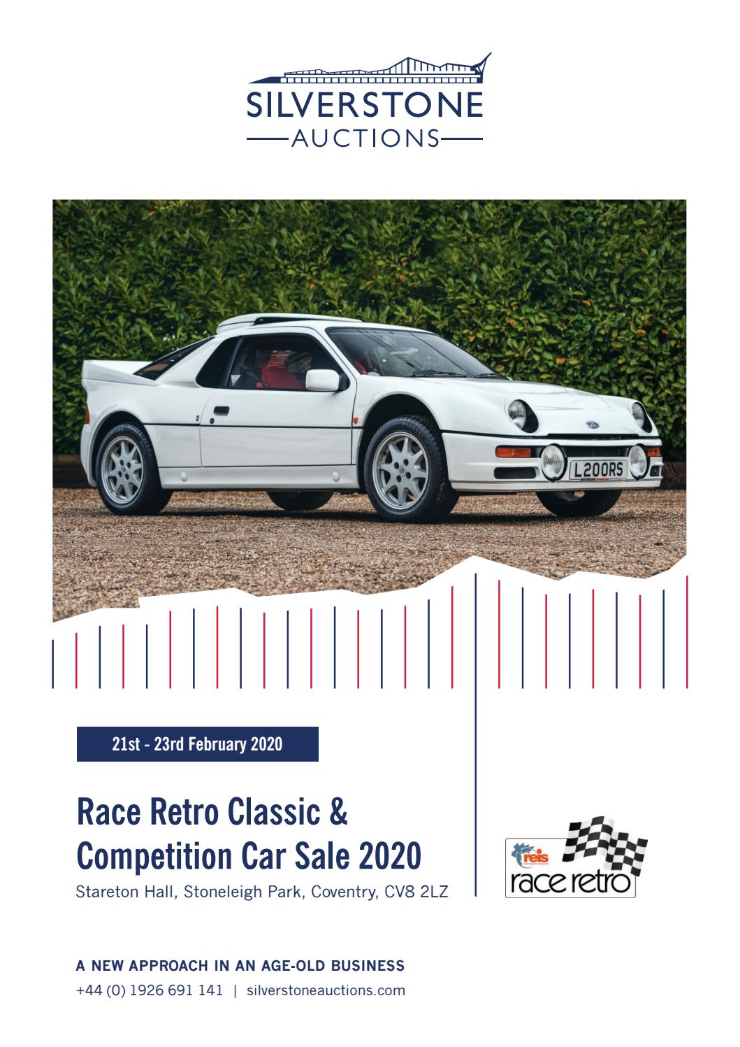 Race Retro Classic & Competition Car Sale 21st - 23rd February 2020 by  Silverstone Auctions - Issuu