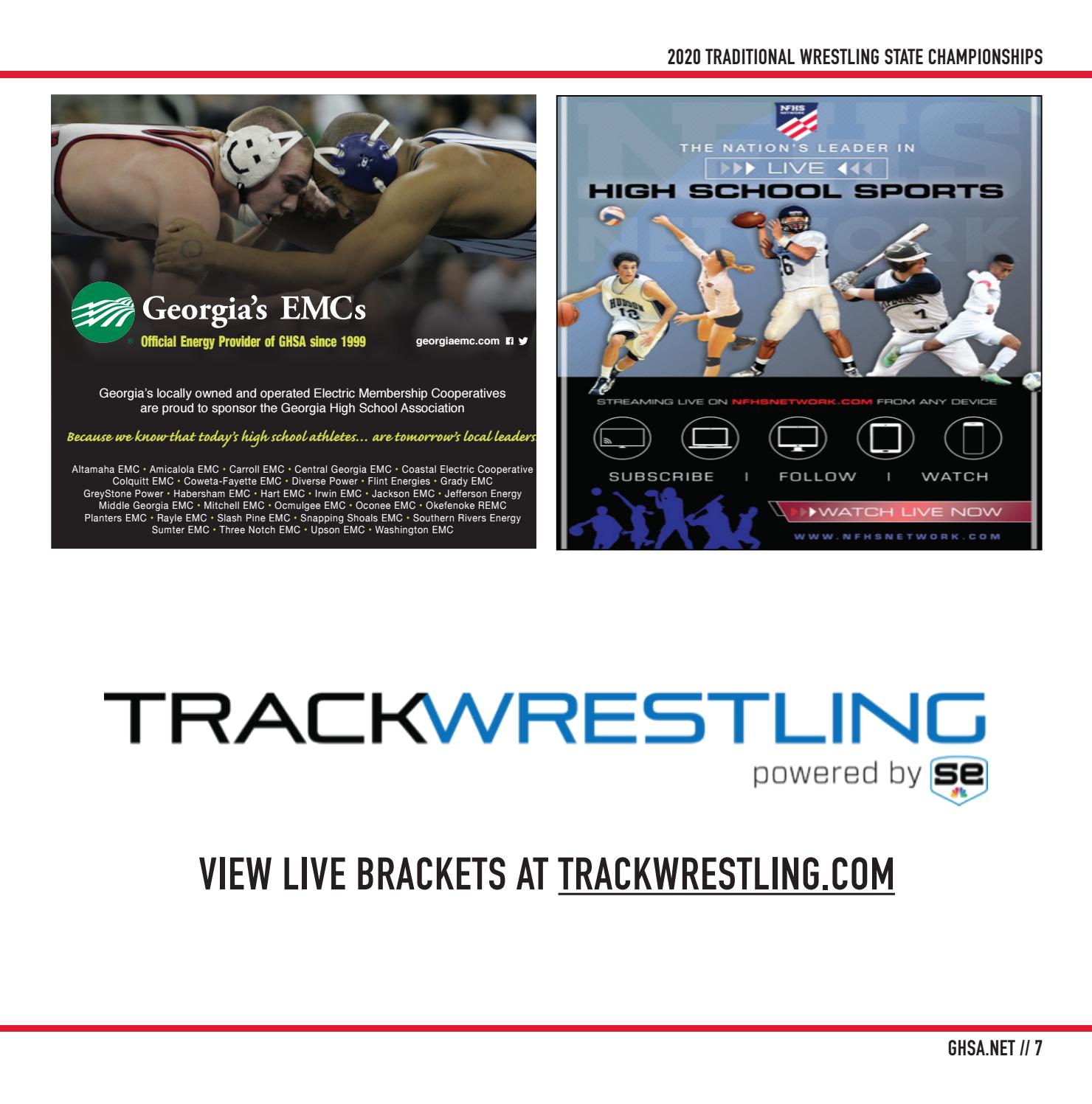 2020 GHSA Traditional Wrestling State Championships by