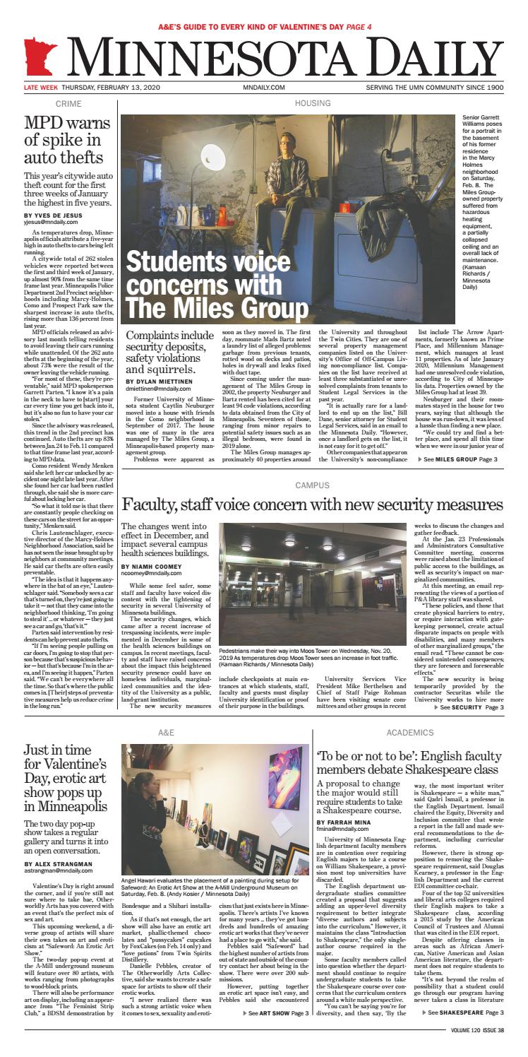 February 13, 2020 by The Minnesota Daily Issuu