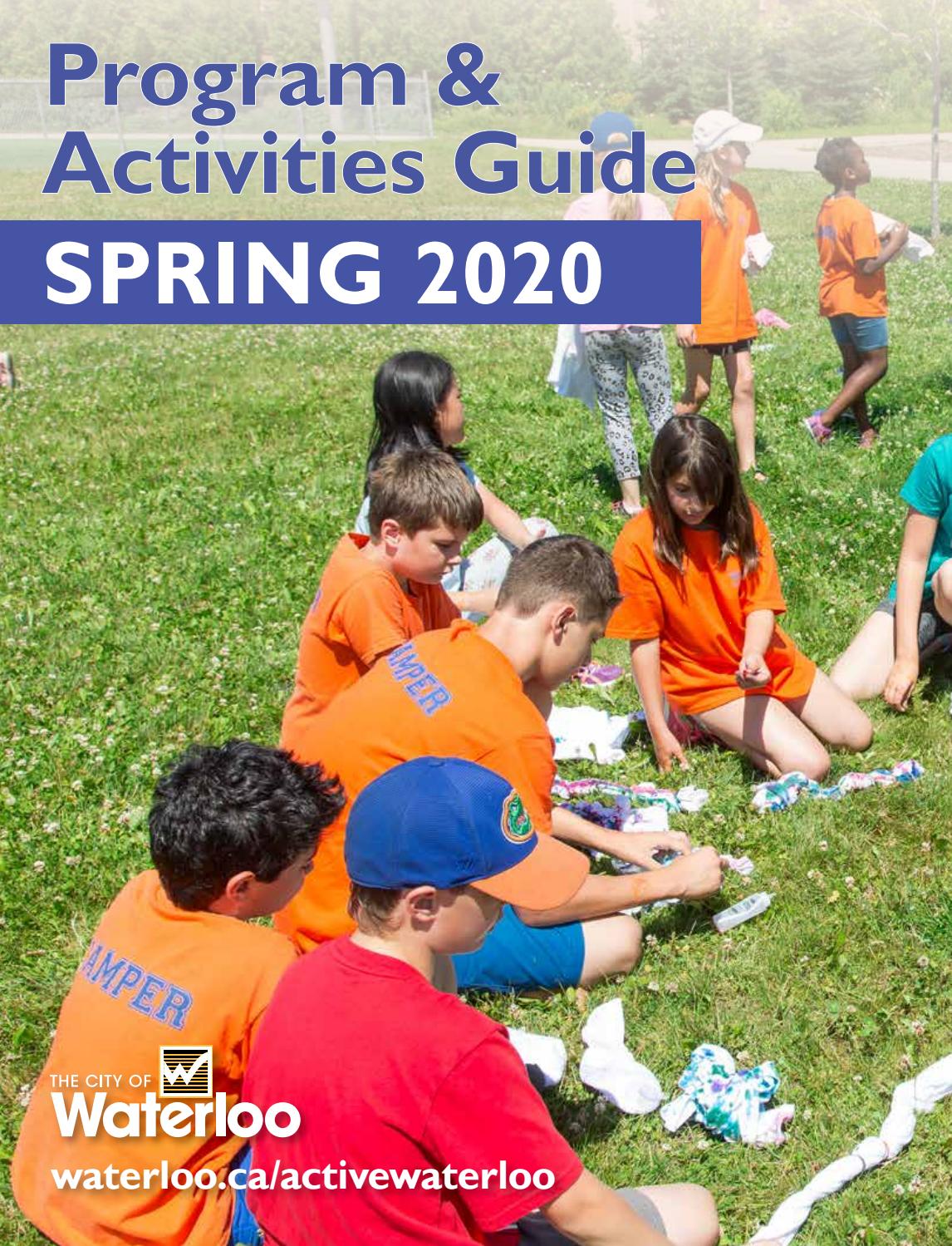 Spring 2020 Program Activities Guide By City Of Waterloo Issuu