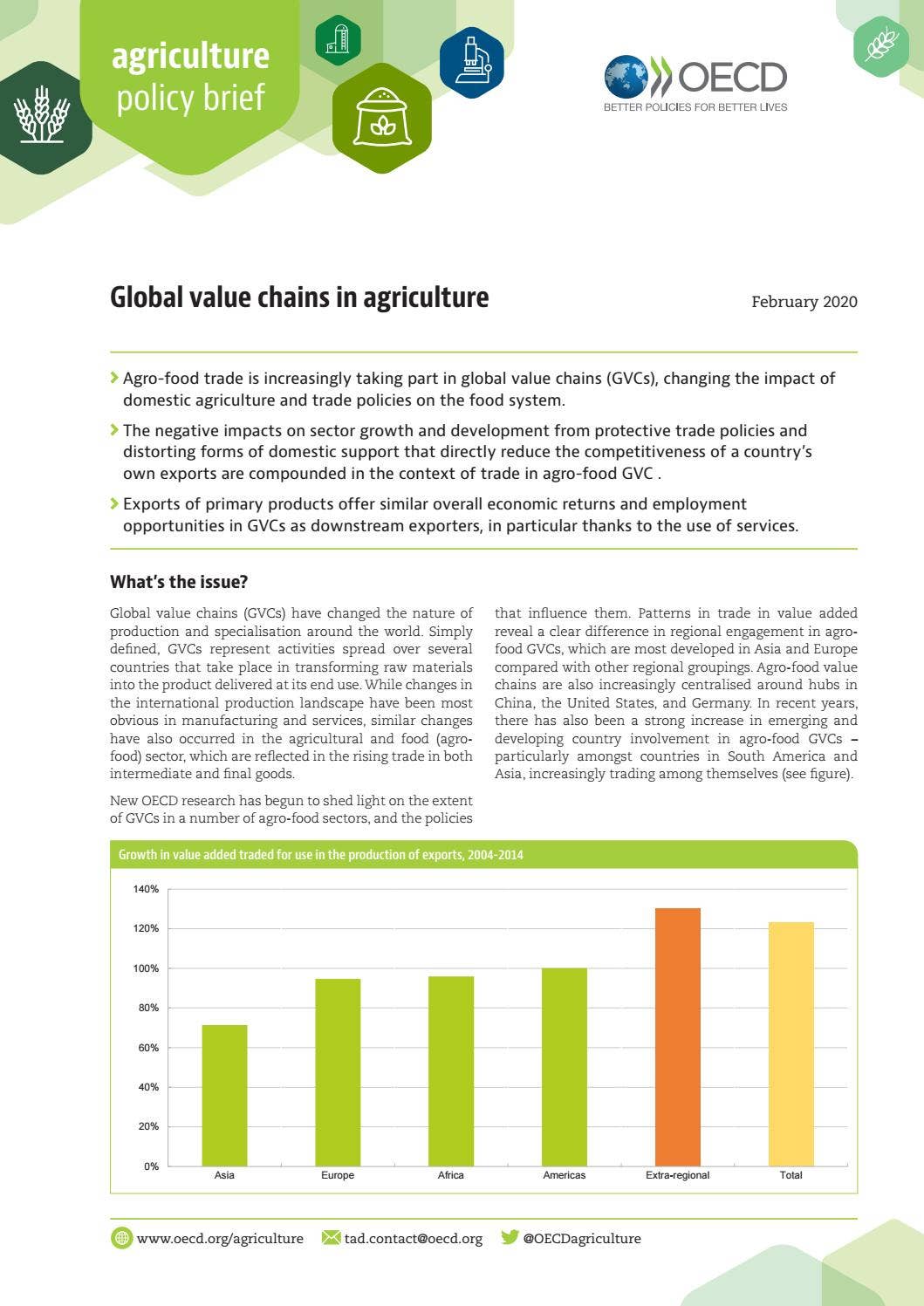 Global value chains in agriculture by OECD - Issuu