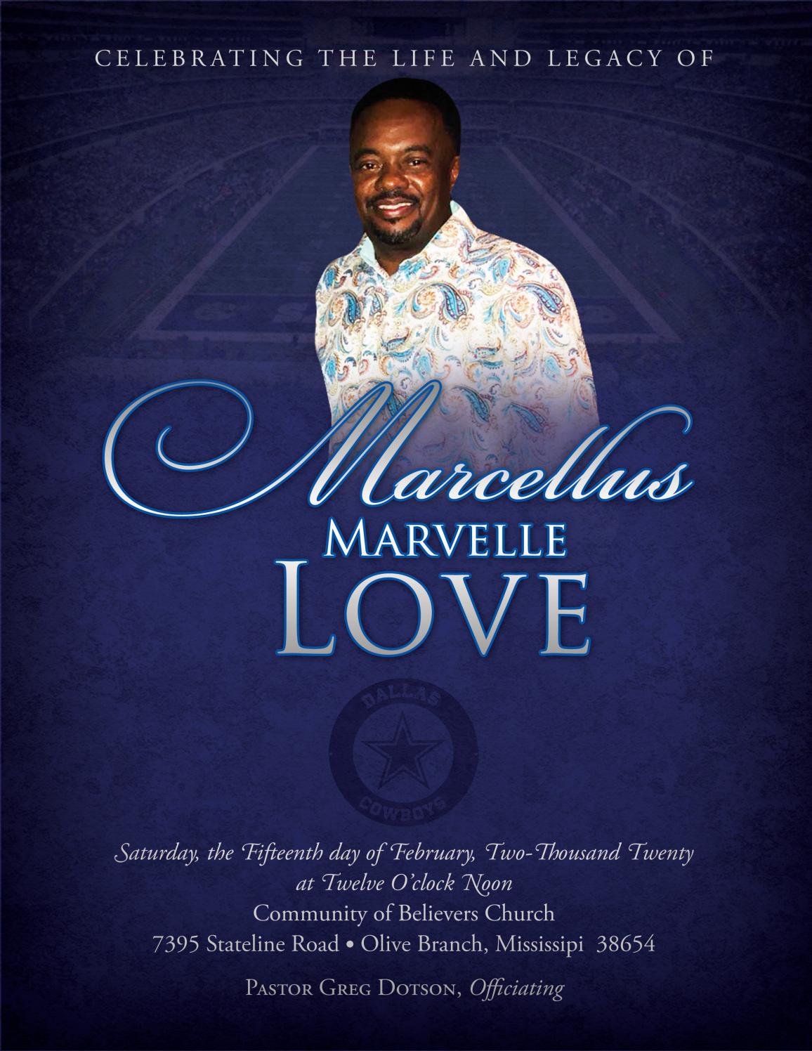 Marcellus Love Obituary by Herman Dickey Issuu