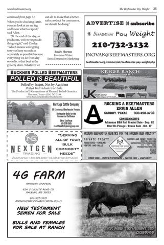 The Beefmaster Pay Weight - Spring 2020 by Beefmaster Breeders United ...