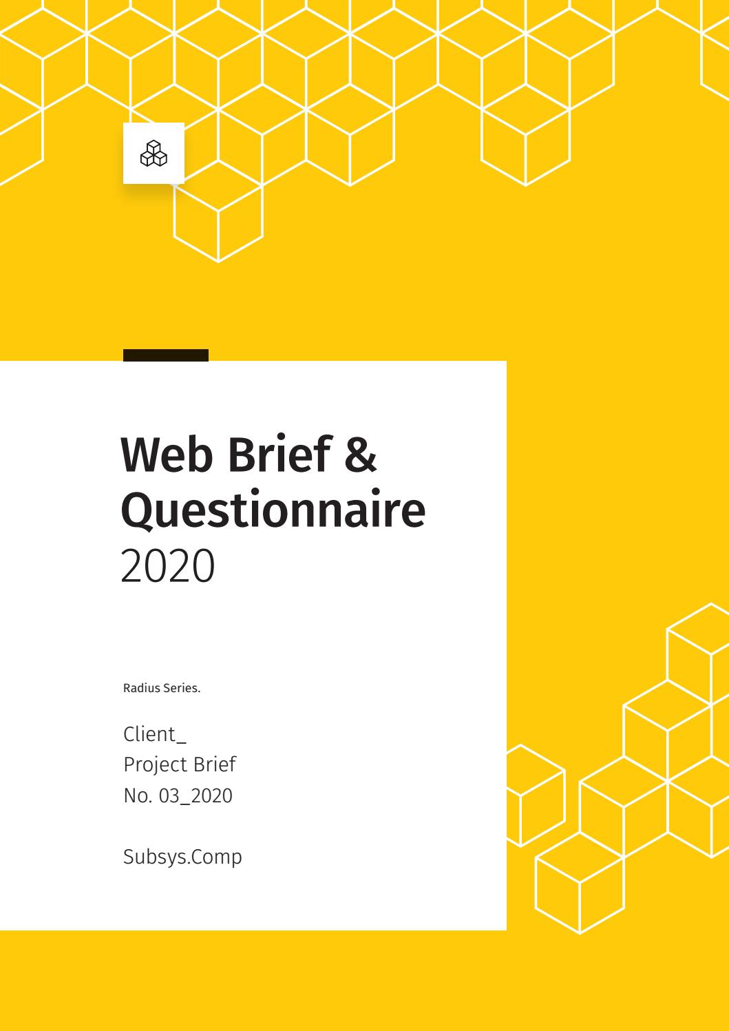 Web Brief And Questionnaire By Egotype Issuu