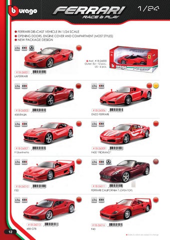 灯饰目录 Bburago Ferrari 2020 第 14 页