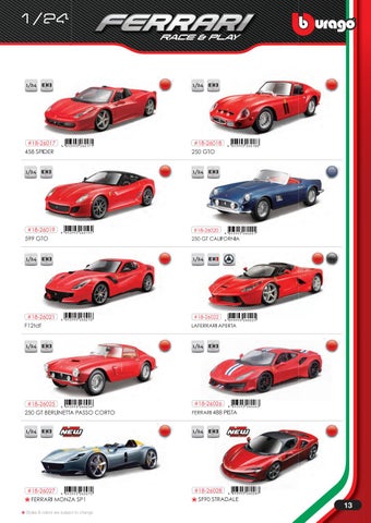 灯饰目录 Bburago Ferrari 2020 第 15 页