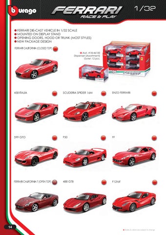 灯饰目录 Bburago Ferrari 2020 第 16 页