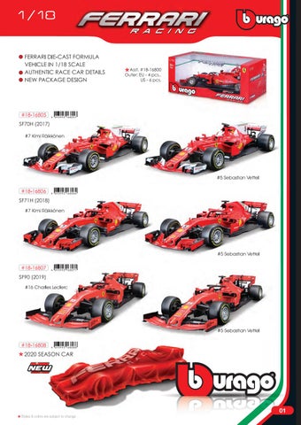 灯饰目录 Bburago Ferrari 2020 第 3 页