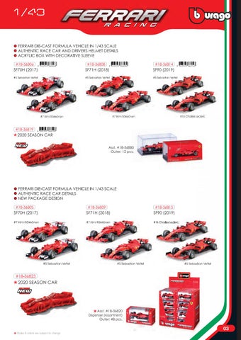 灯饰目录 Bburago Ferrari 2020 第 5 页