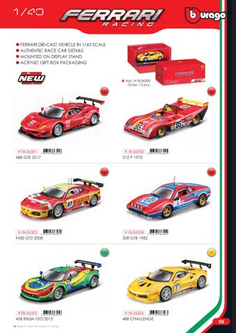 灯饰目录 Bburago Ferrari 2020 第 7 页