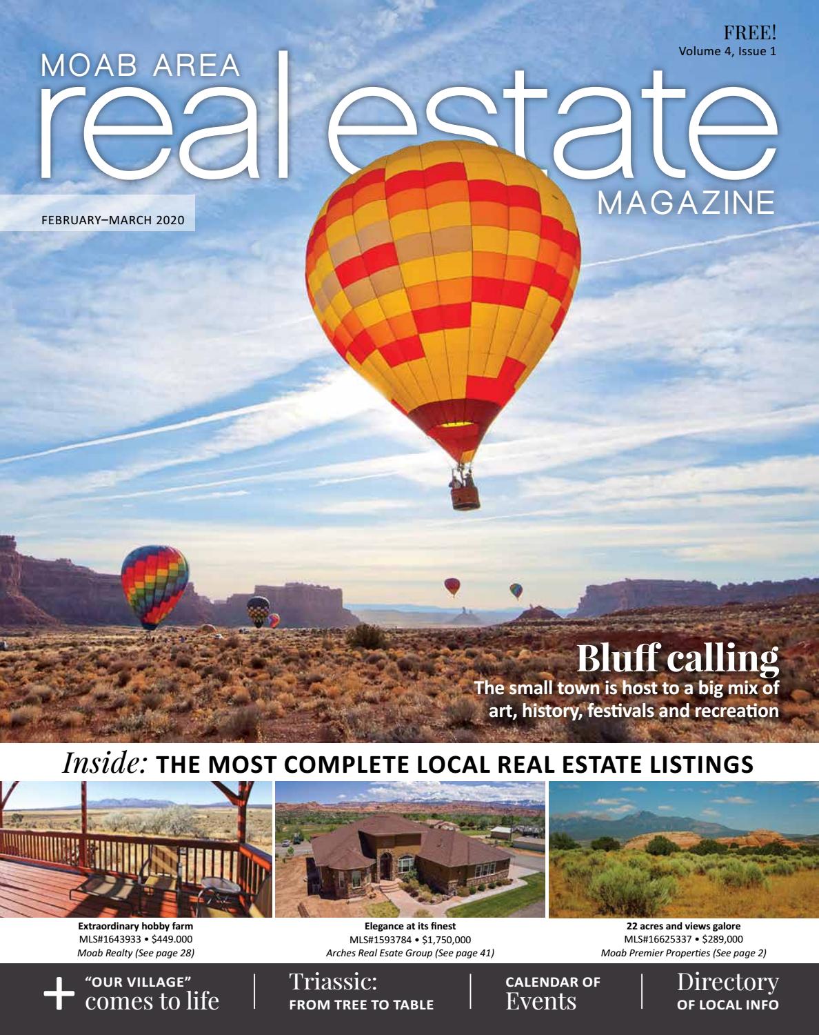 Moab Area Real Estate MagazineFebruaryMarch 2020 by Moab Area Real