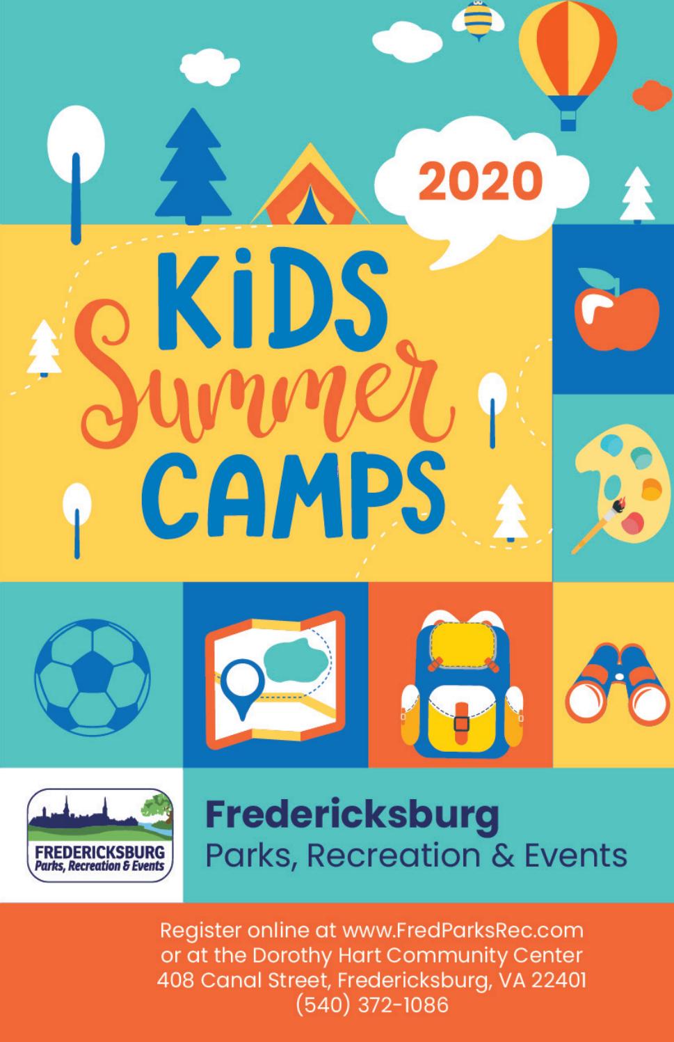 Fredericksburg Parks, Recreation Events Summer Camp Guide 2020 by Fredericksburg Parks
