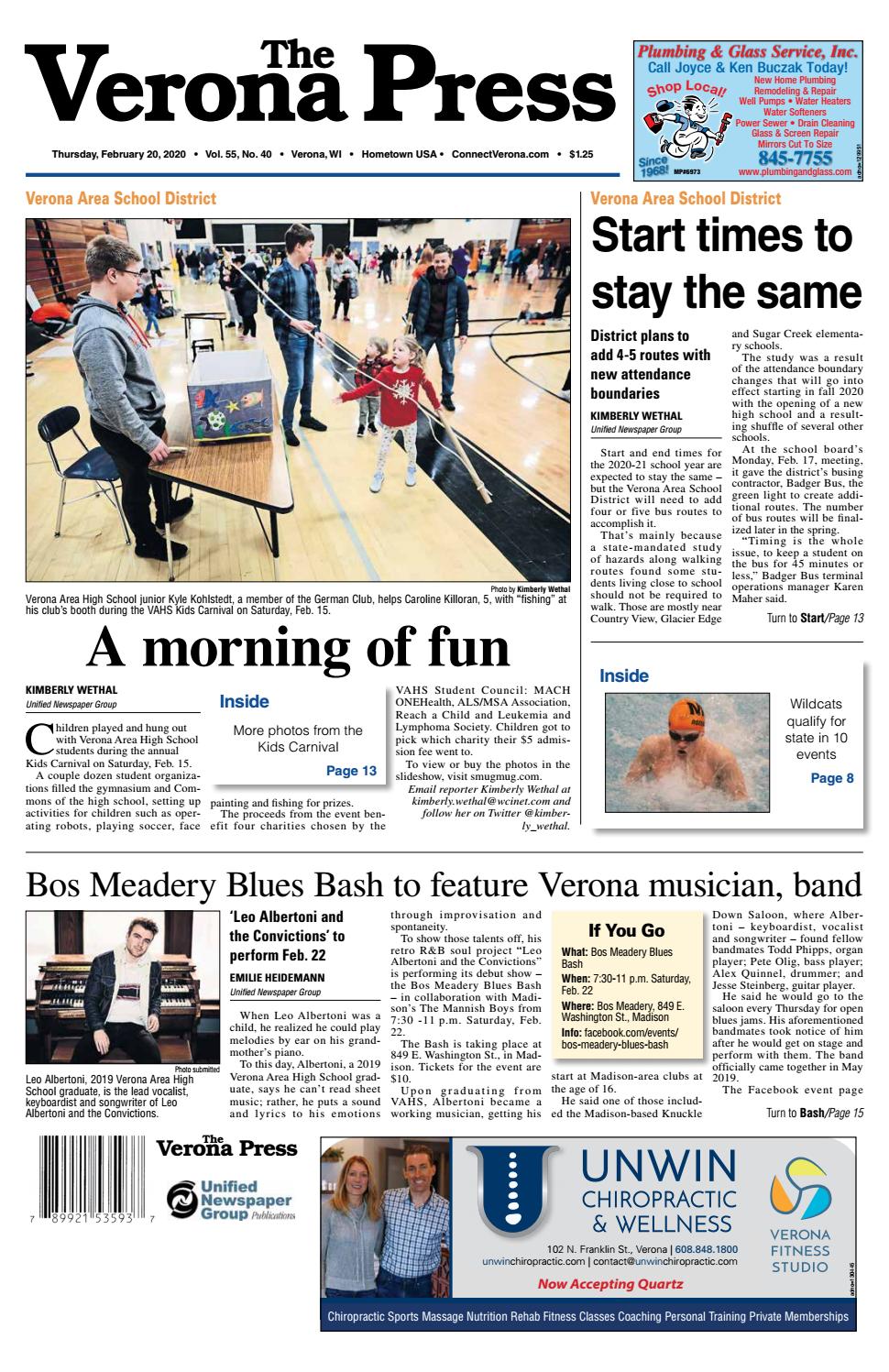 2/20/2020 Verona Press by Woodward Community Media Issuu