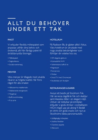 Creative Service Desk Radisson BLu RoyalViking 酒店 , Stockholm Meeting 家具手册 SE 第 8 页