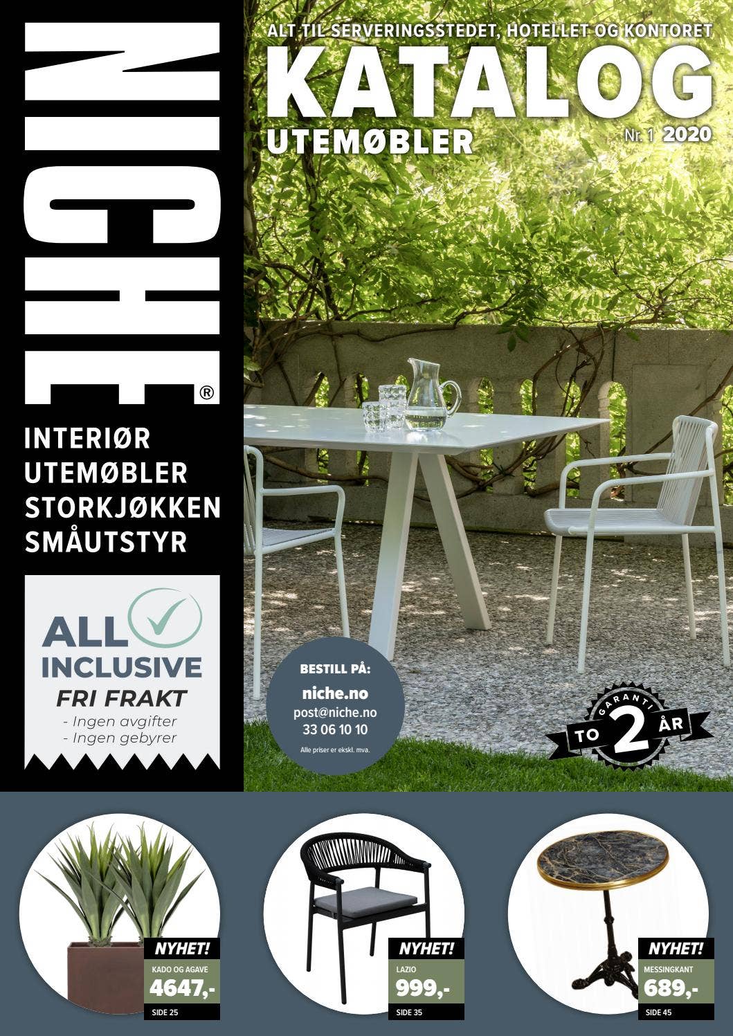 NICHE utemøbler katalog nr. 1 2020 by NICHE NORWAY AS Issuu