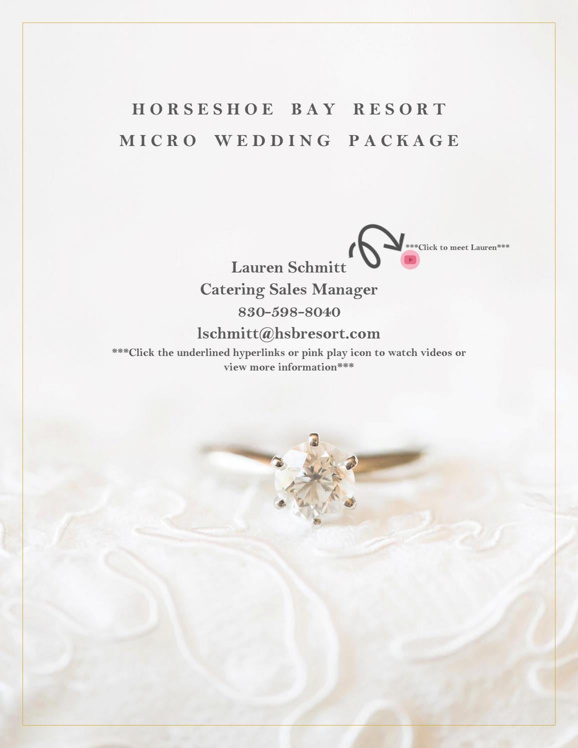 Micro Wedding Package By Lauren Schmitt Issuu