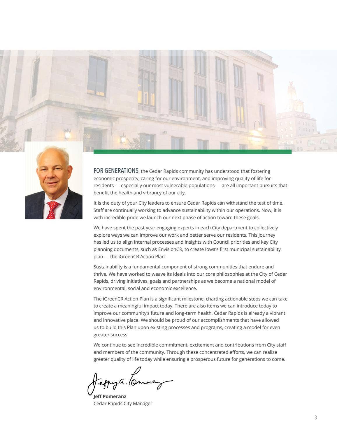 iGreenCR Action Plan - January 2020 by City of Cedar Rapids - Issuu