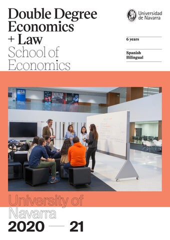 Double Degree in Economics and Law by universidaddenavarra Issuu