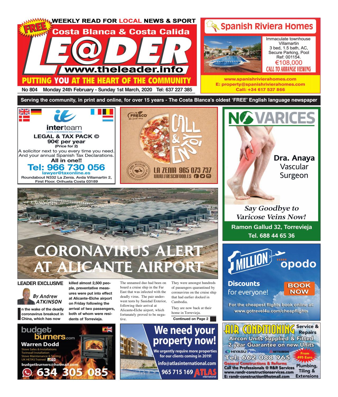 Edition 804 The Costa Blanca Leader Newspaper by The Leader Issuu