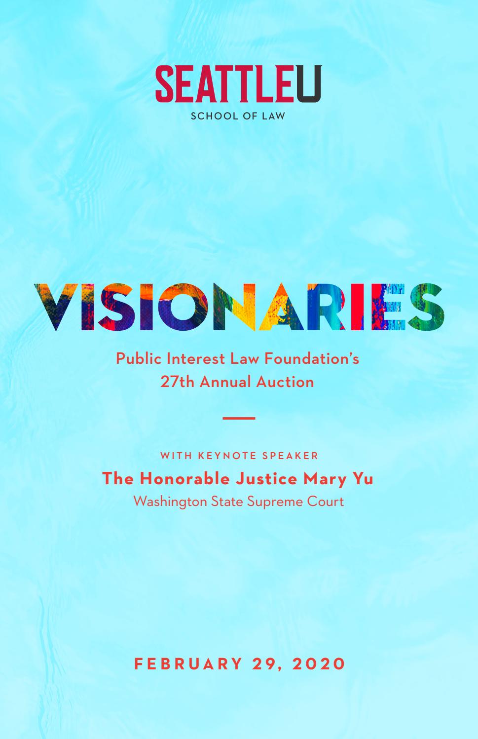 PILF Auction 2020 Catalog by Seattle University School of Law Issuu