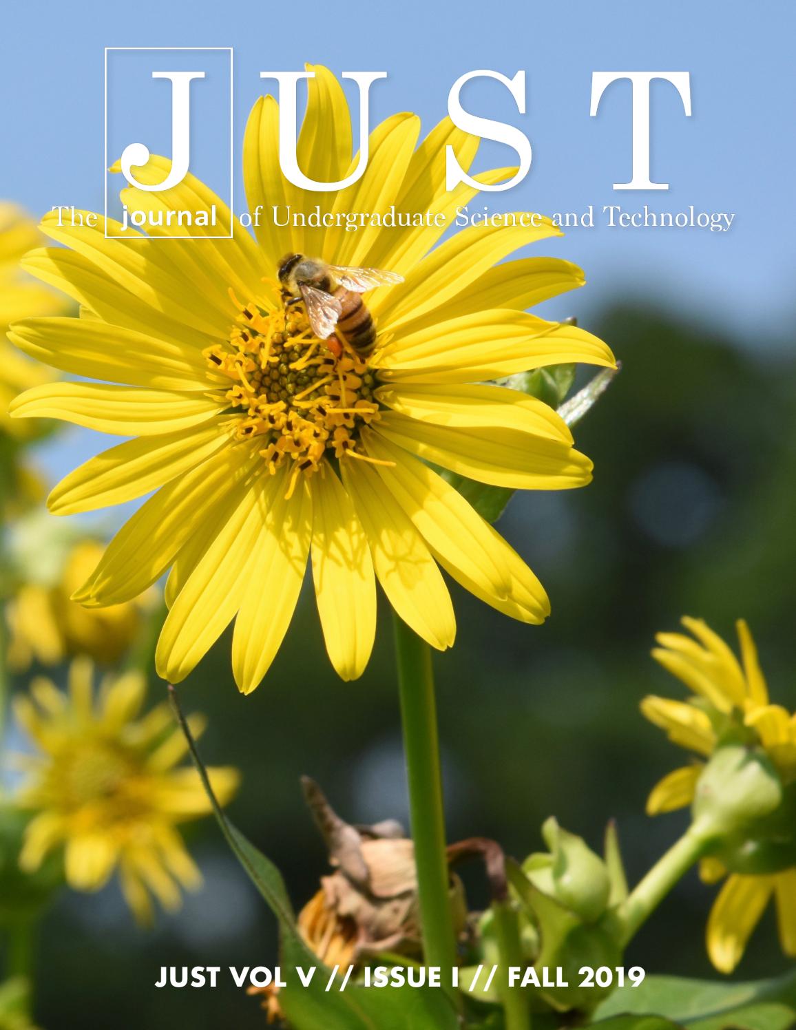 Volume V Issue I FALL 2019 by JUST_Journal - Issuu