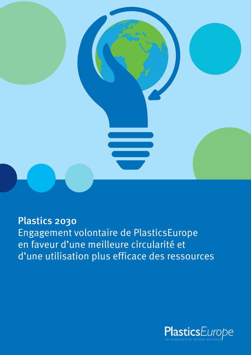 Plastics 2030 Engagement volontaire de PlasticsEurope by
