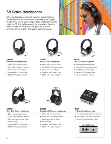 Samson Audio 全集 Line 家具目录 2020 第 22 页