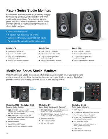 Samson Audio 全集 Line 家具目录 2020 第 24 页