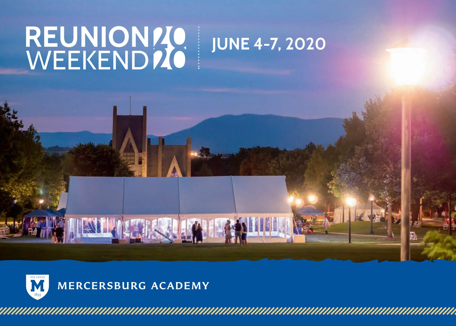 Reunion Weekend 2020 by Mercersburg Academy Issuu