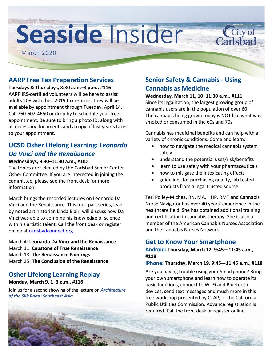 March Seaside Insider By City Of Carlsbad Official Issuu March Seaside Insider By City Of Carlsbad Official Issuu