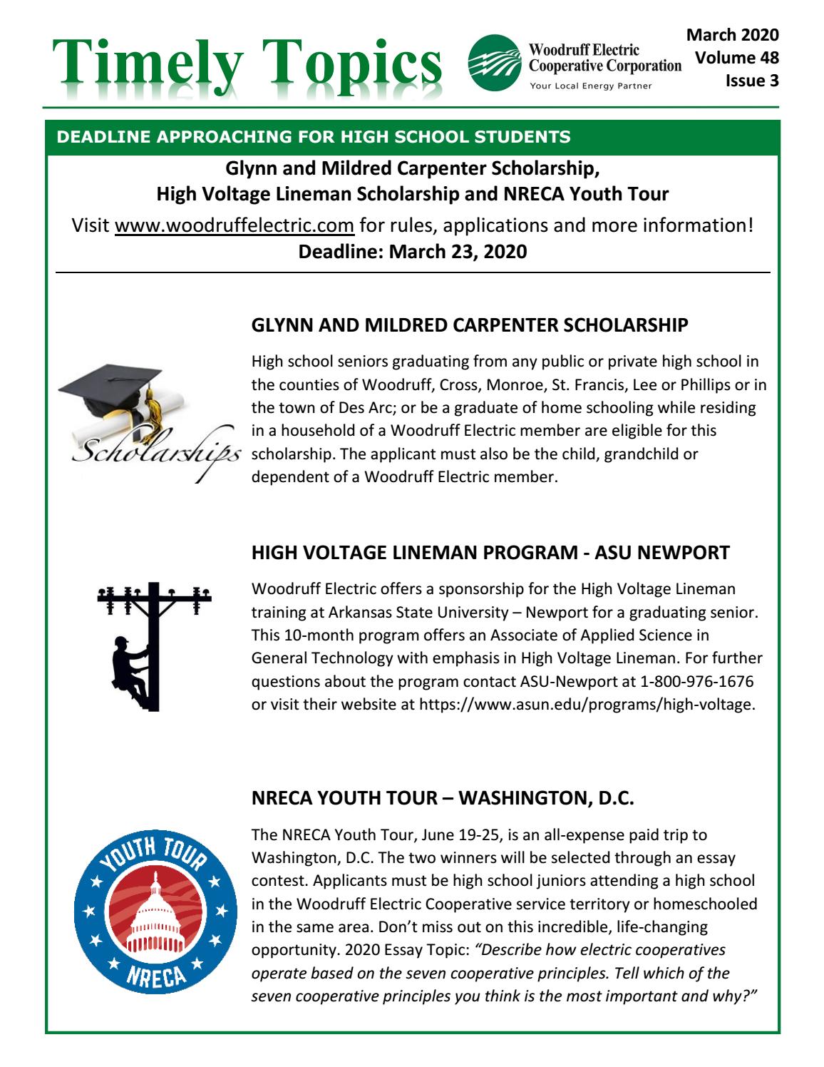 2020 March Woodruff Electric Cooperative Timely Topics By Inside Information Issuu