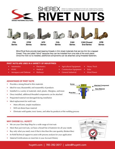 Sherex Fastening Solutions: Rivet Nuts and Installation Tools by G.L ...